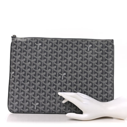 Goyard Goyardine Senat Pochette GM Grey 2 of 8