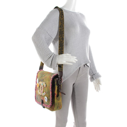 Chanel Washed Toile Graffiti On The Pavements Messenger Khaki Multicolor 2 of 7