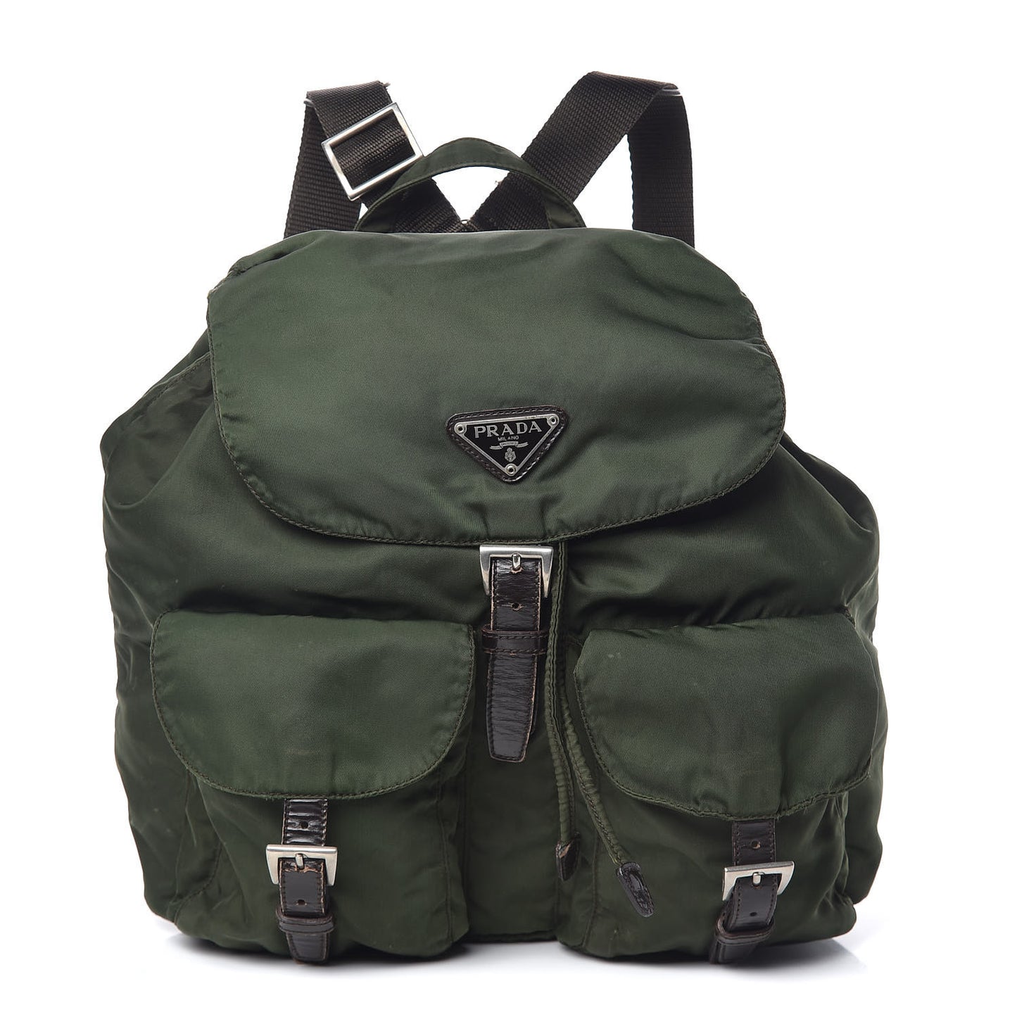 Nylon Vela Medium Backpack Green