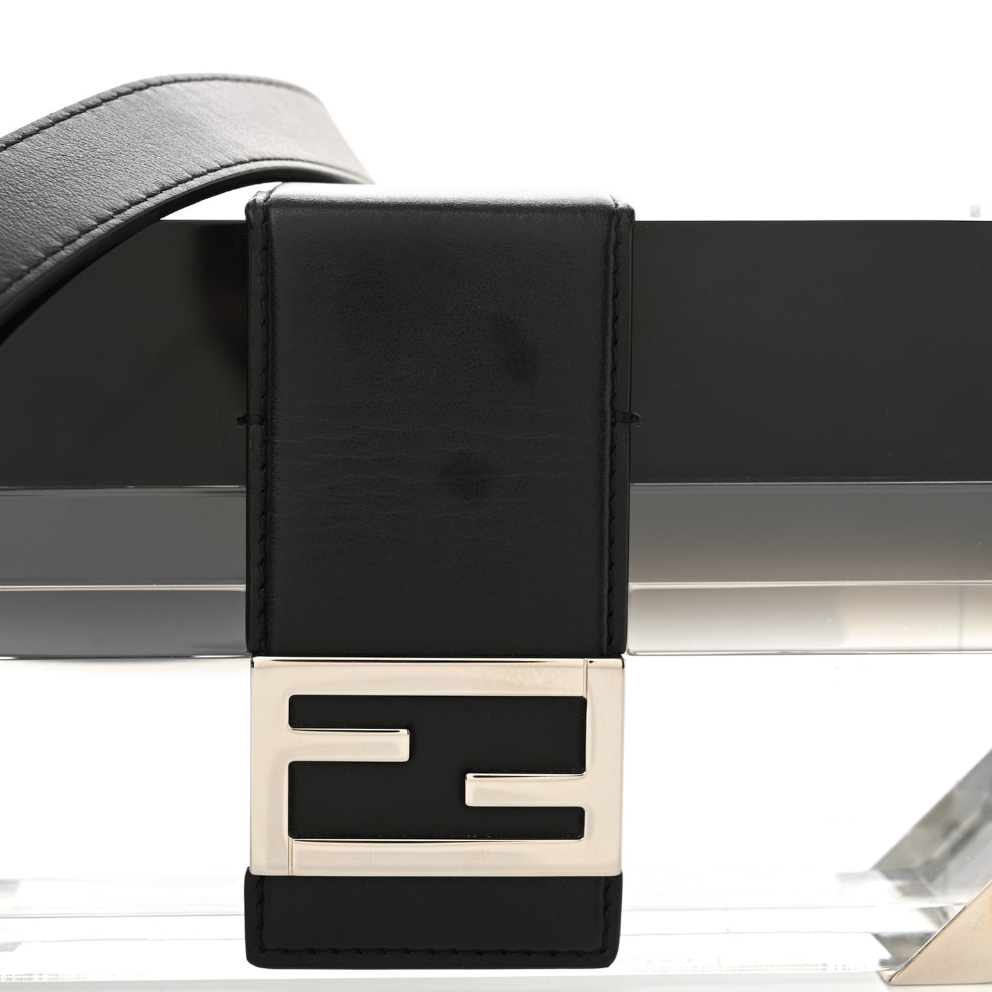 Plexiglass Vitello Mini Baguette Trunk Black Transparent