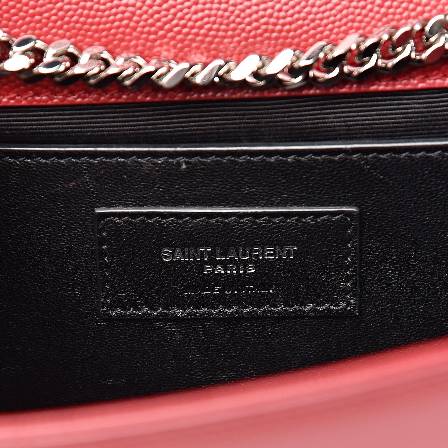 Grain De Poudre Medium Monogram Kate Satchel Red