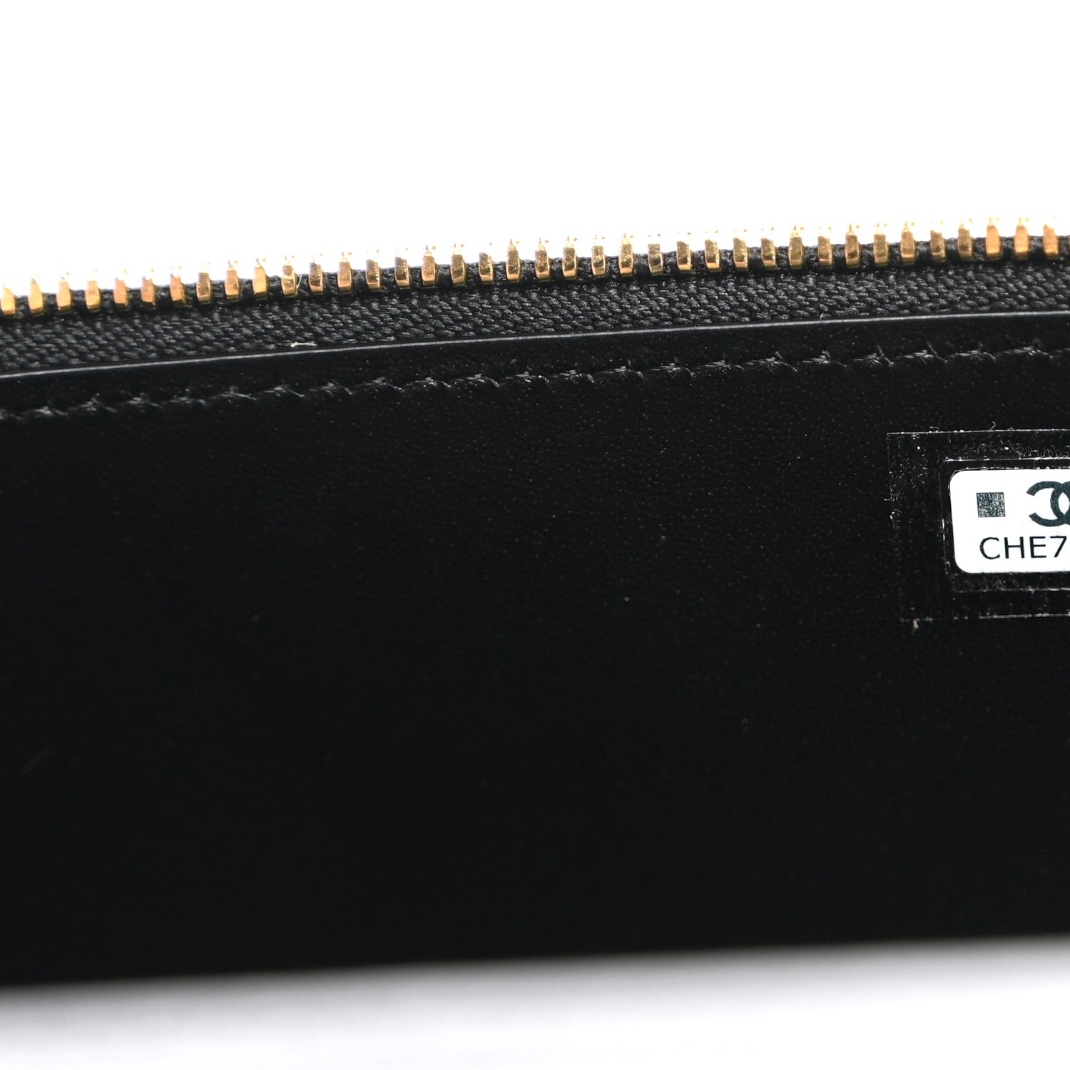 Chanel Calfskin Crocodile Embossed Crococo Small Top Handle Vanity Case With Chain Black 7 of 10