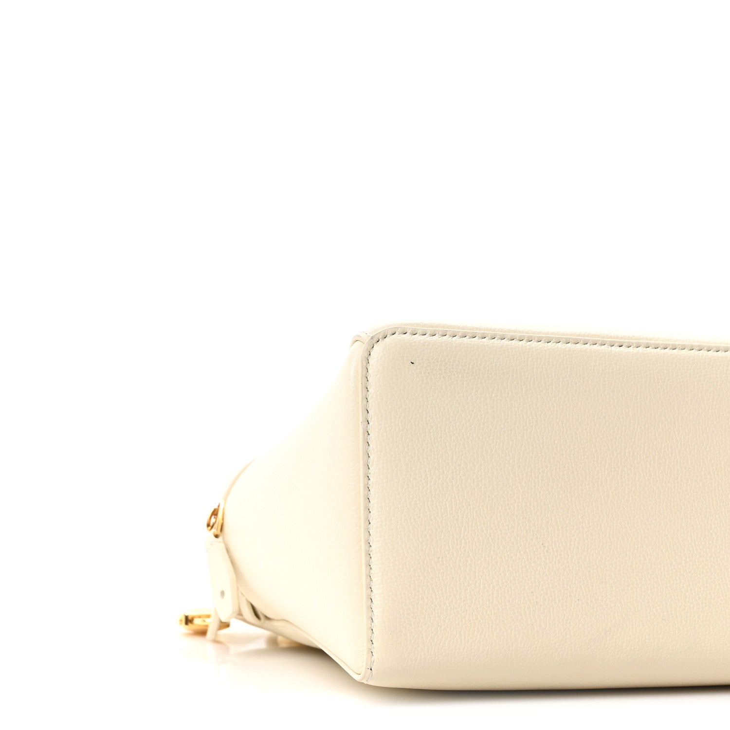 Loro Piana Grained Calfskin L27 Extra Pocket Pouch Whisper White 8 of 9