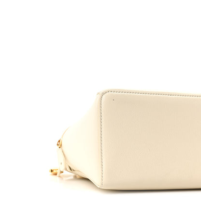 Loro Piana Grained Calfskin L27 Extra Pocket Pouch Whisper White 8 of 9