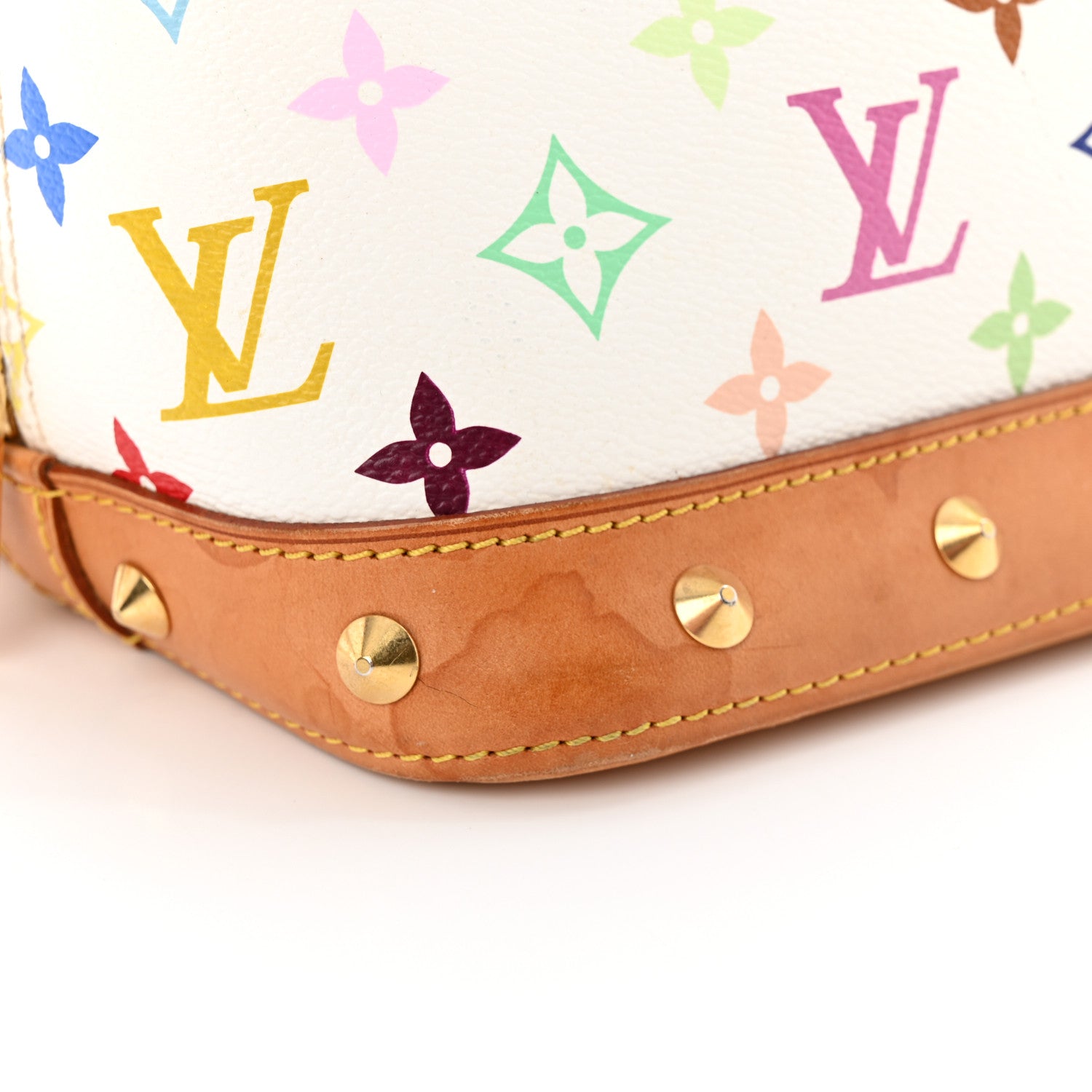 Louis Vuitton LOUIS VUITTON Monogram Multicolor Alma PM White 15 of 22