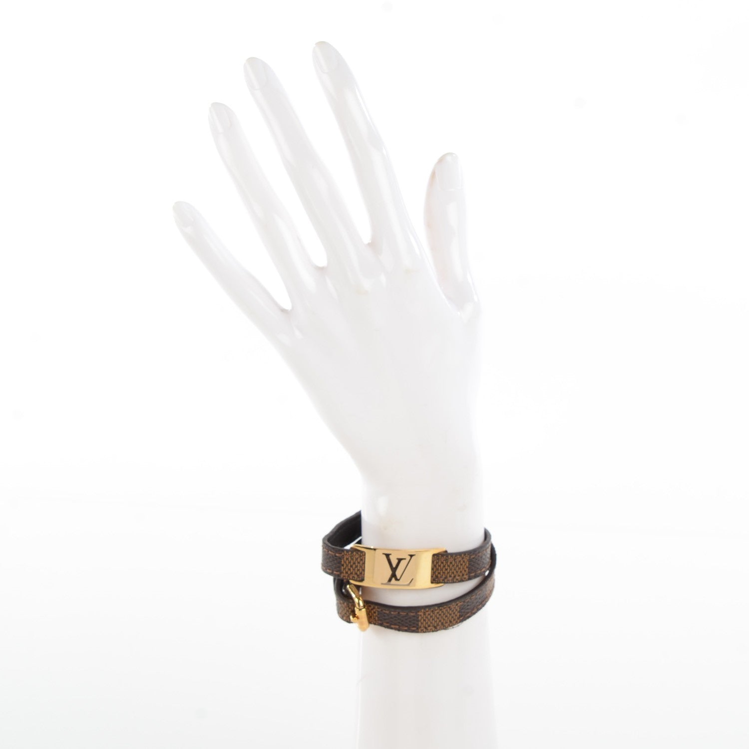 Louis Vuitton Damier Ebene Sign It Bracelet 4 of 16