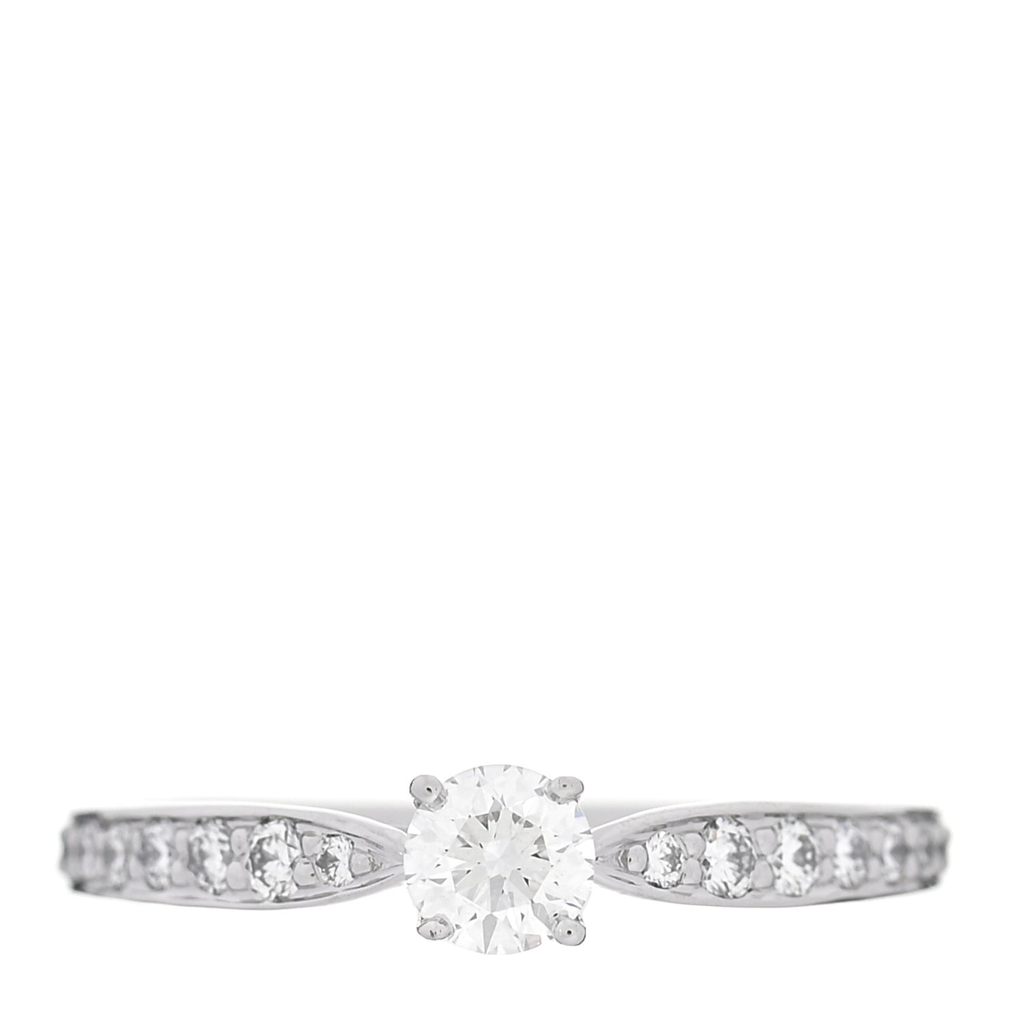 Platinum Diamond .21ct Round Brilliant Harmony Engagement Ring 49 5