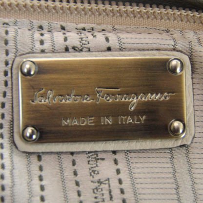 FASHIONPHILE SALVATOREFERRAGAMOLeatherStitchedSatchelIvory 9 of 9
