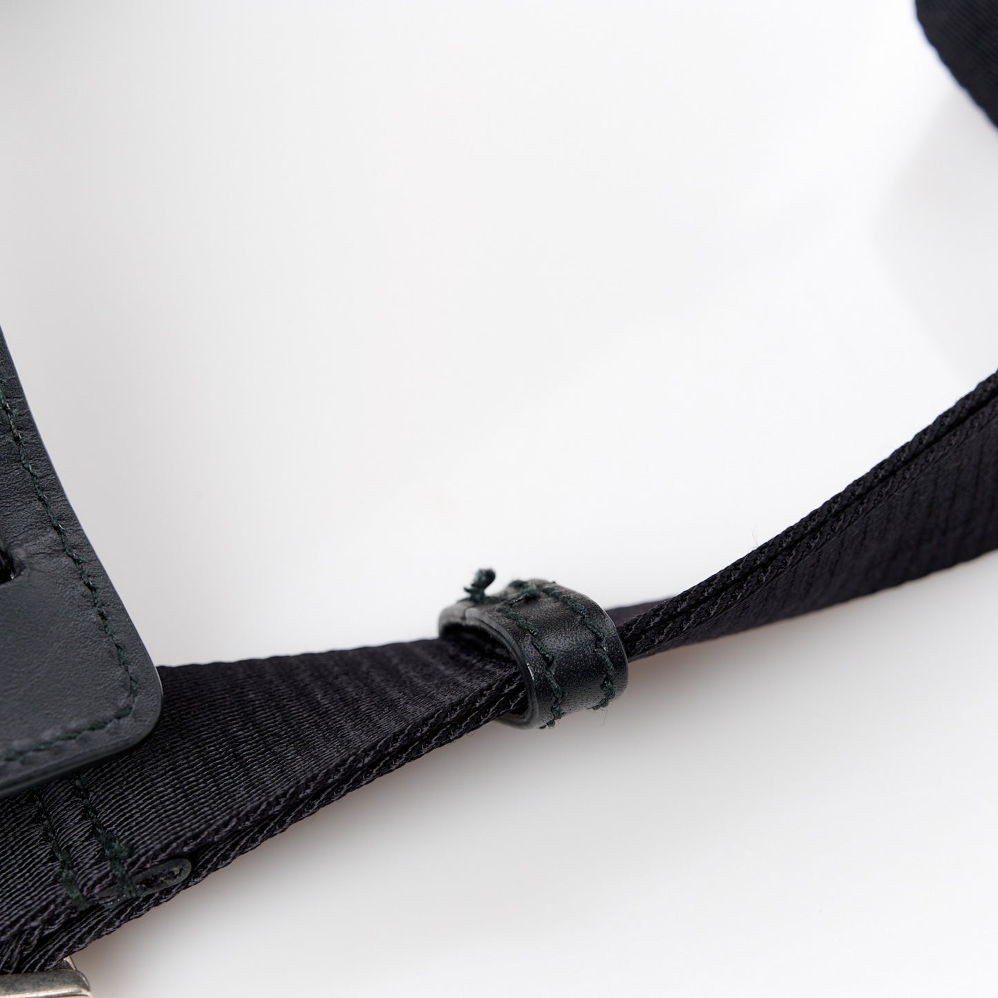 GG Supreme Monogram Web Messenger Bag Black