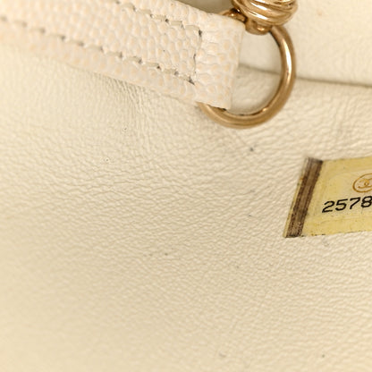 Chanel Caviar Quilted Business Affinity Backpack White 7 of 13