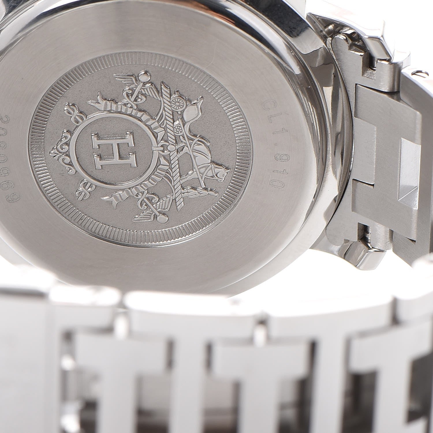 Hermes Stainless Steel 38mm Clipper Chronograph Quartz Watch 7 of 11