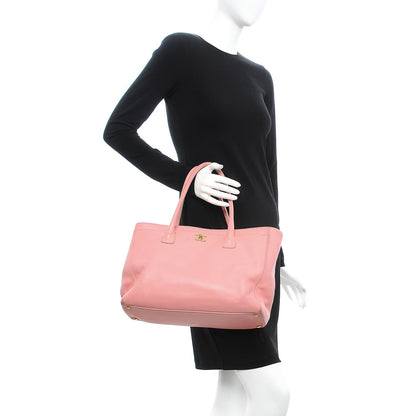 Chanel Calfskin Cerf Shopper Tote Pink 3 of 20