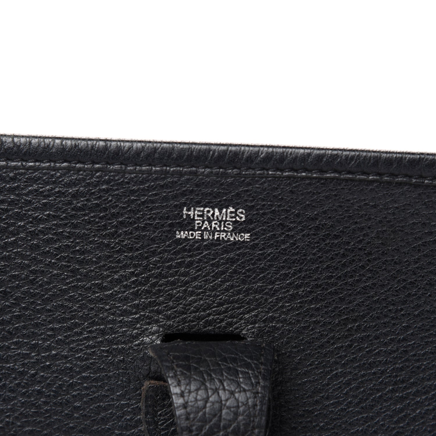 Hermes Taurillon Clemence Evelyne II PM Black 8 of 10