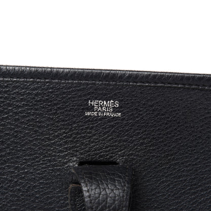 Hermes Taurillon Clemence Evelyne II PM Black 8 of 10
