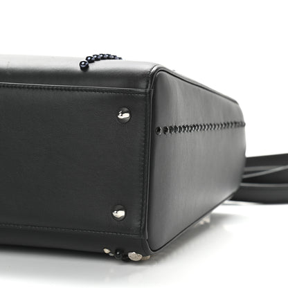 Christian Dior Calfskin Studded Medium Lady Dior Black 11 of 11