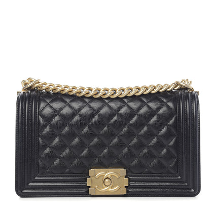 Chanel Caviar Quilted Medium Boy Flap Black 1 of 11