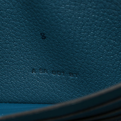 Hermes Ostrich Kelly Longue Wallet Cobalt 7 of 7