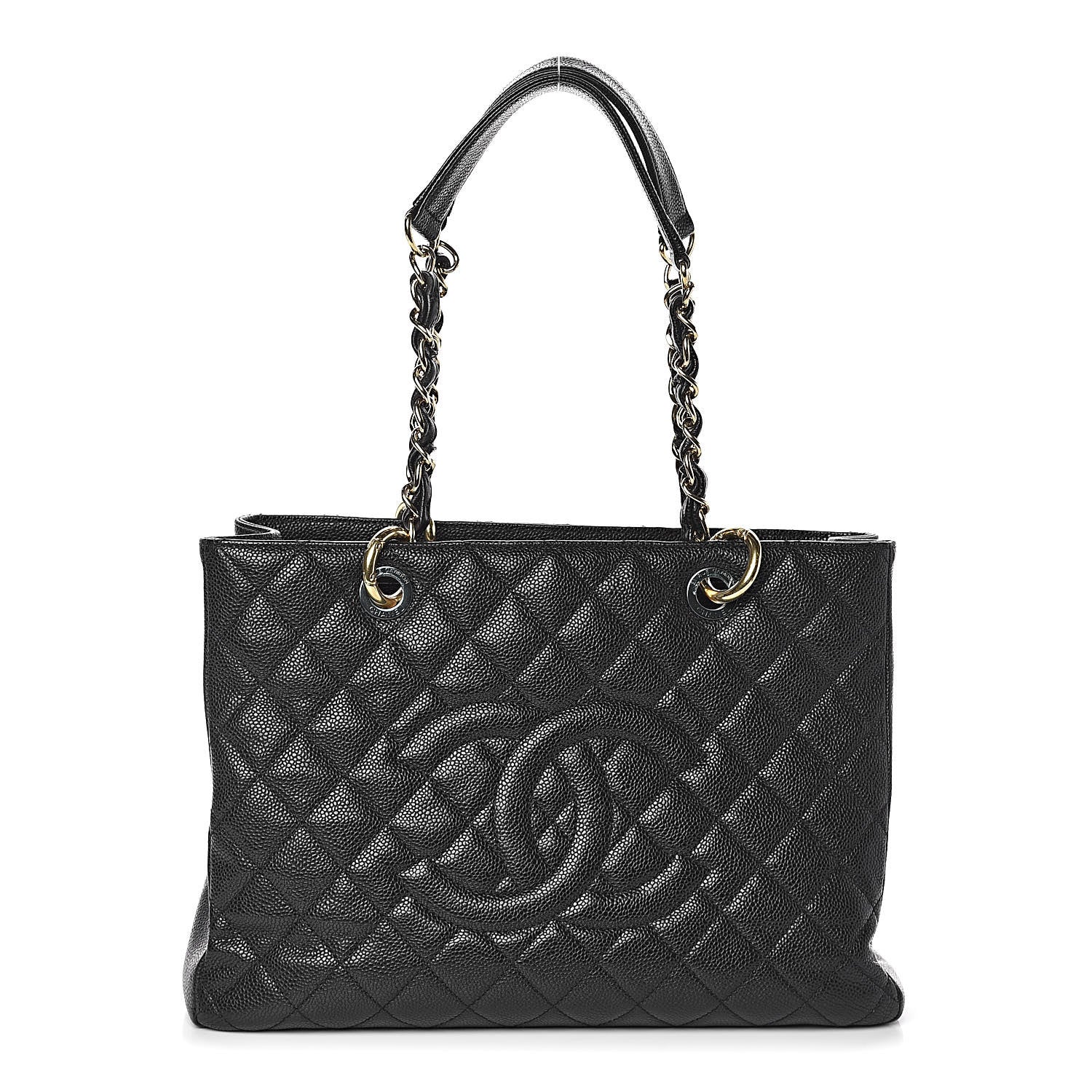 Chanel Caviar Quilted Grand Shopping Tote GST Black 1 of 9