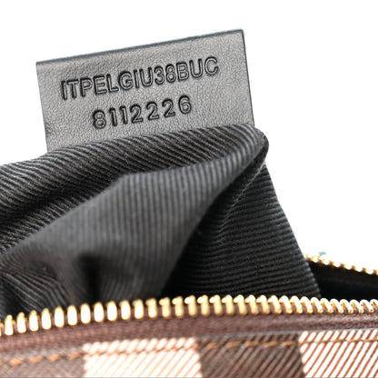 Burberry E-canvas Check Mini Bowling Bag Dark Birch Brown 7 of 10