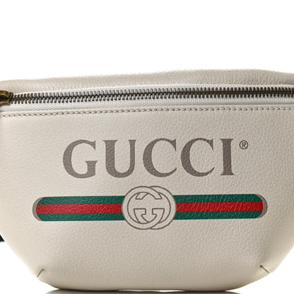 Gucci Grained Calfskin Small Logo Belt Bag White 7 of 10