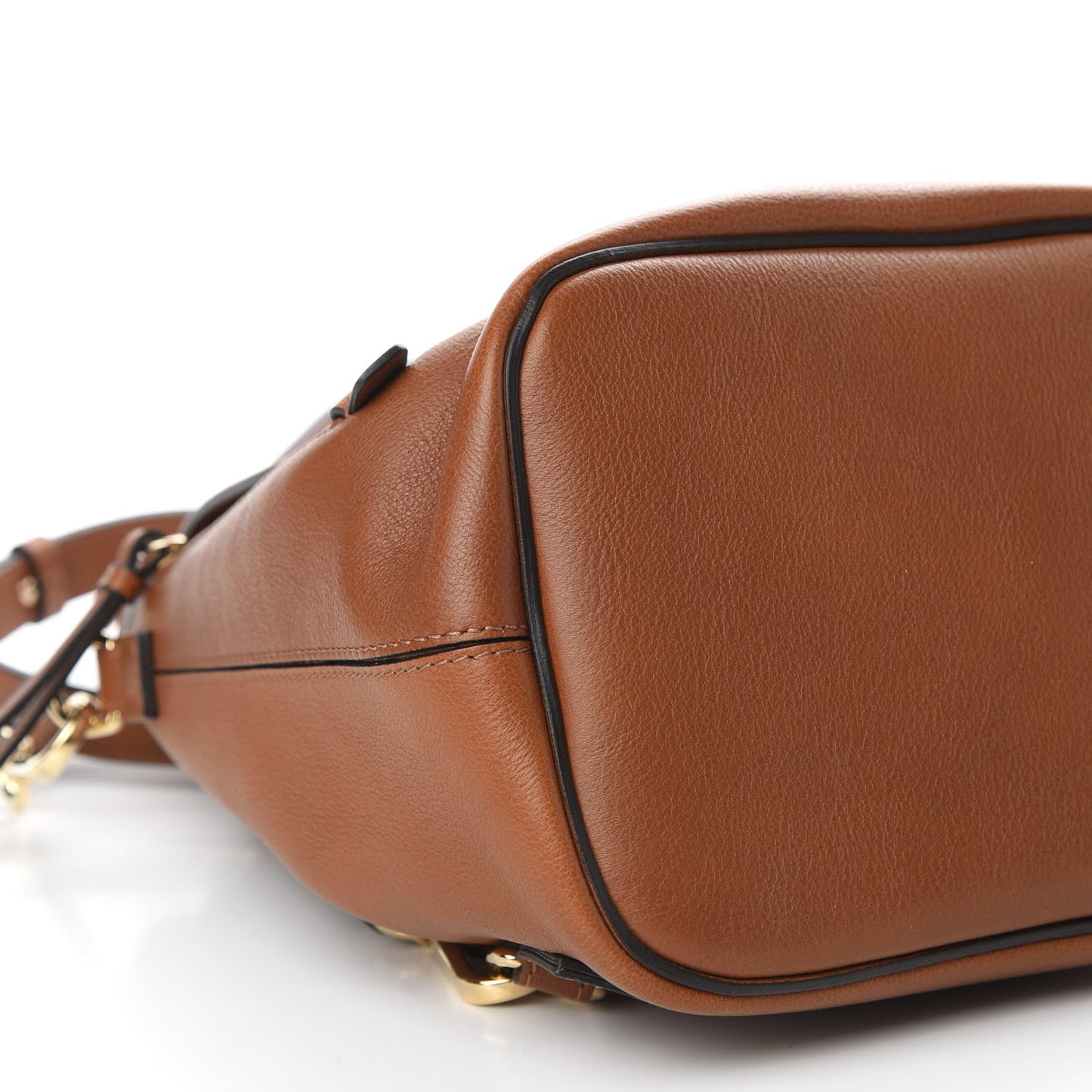 Suede Calfskin Small Faye Backpack Tan