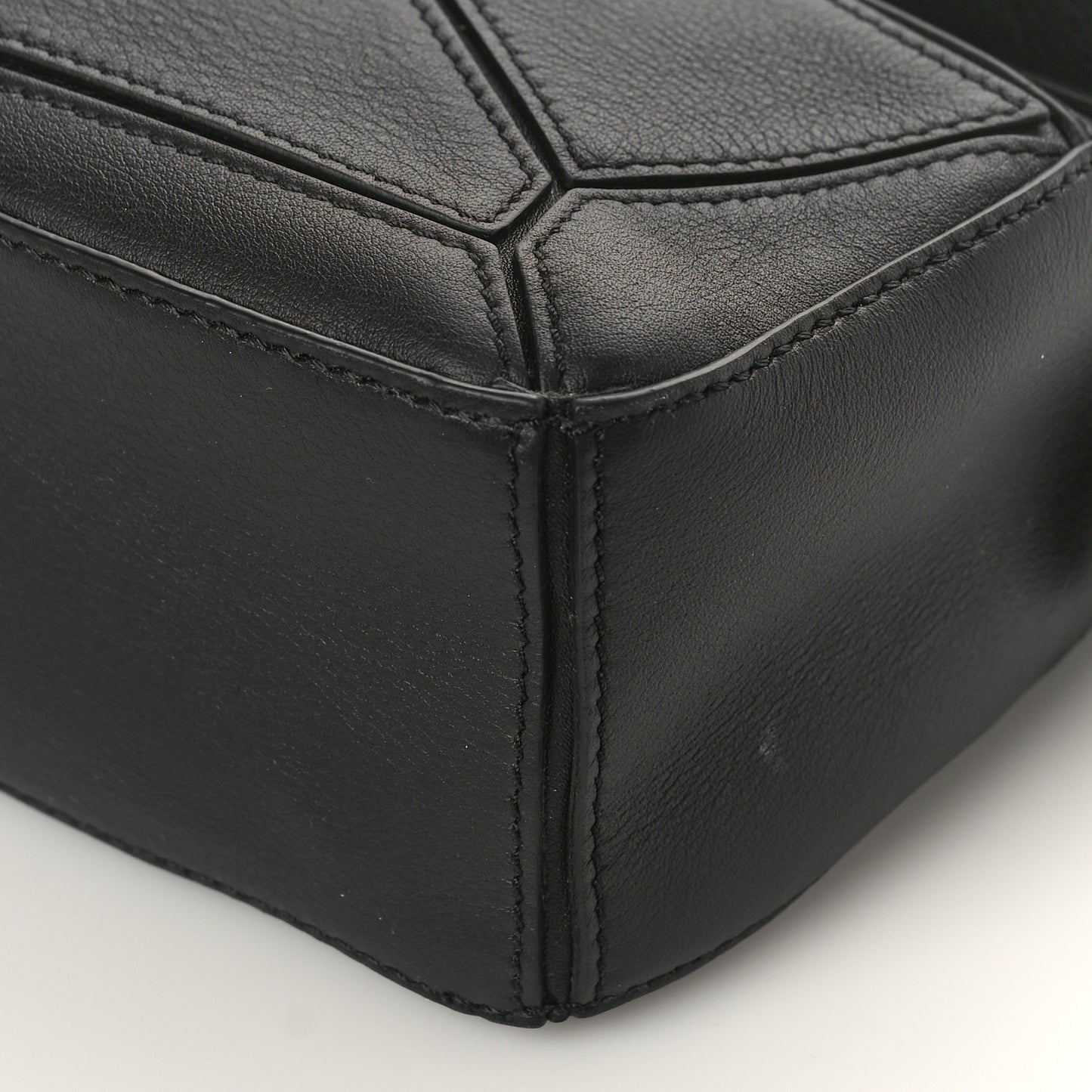 Calfskin Mini Puzzle Bag Black