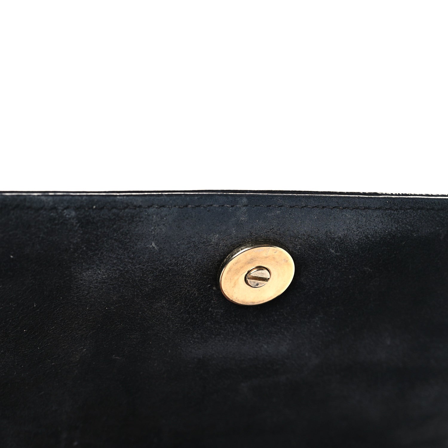 Christian Dior Crinkled Calfskin Diorama Wallet on Chain Pouch Black 10 of 11