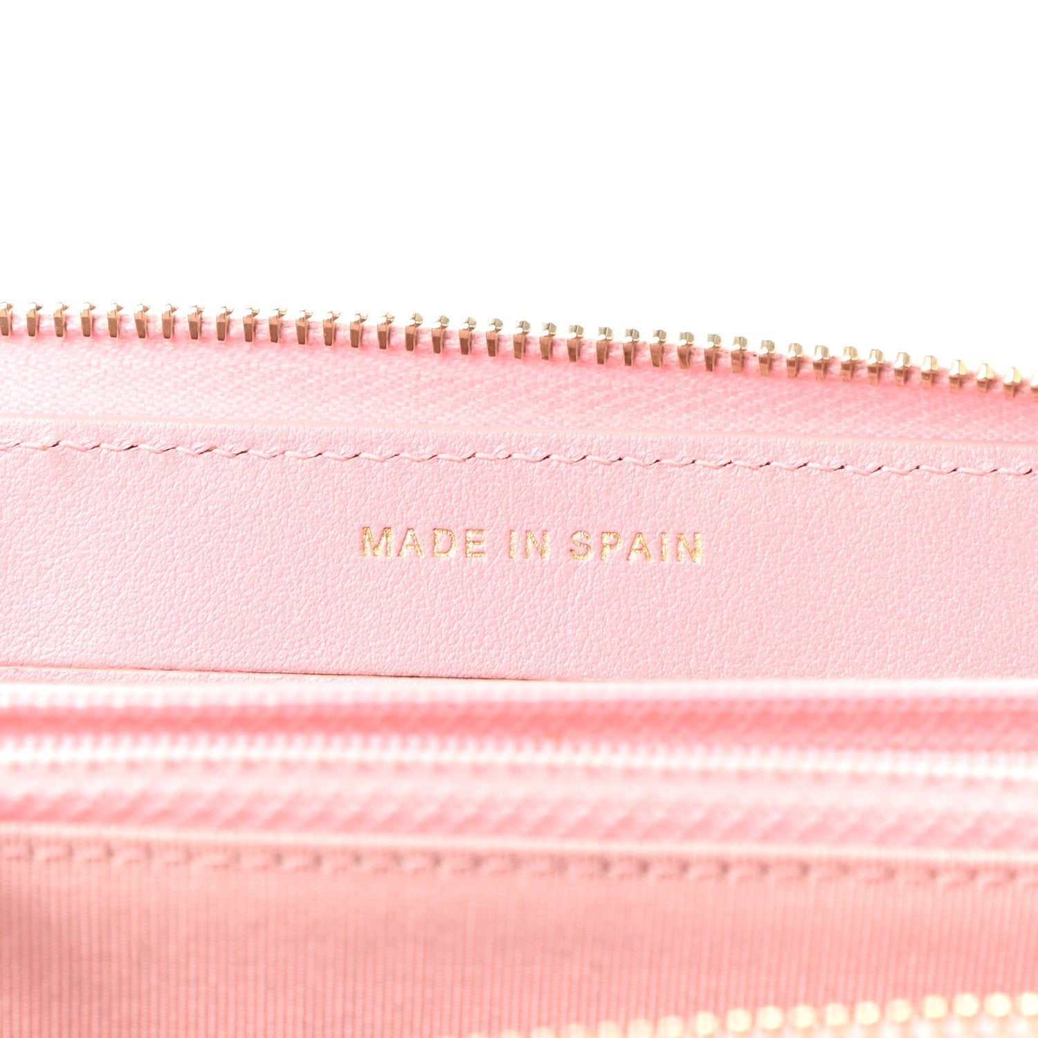 Chanel Iridescent Caviar Quilted Medium Zip Around Wallet Pink 7 of 9