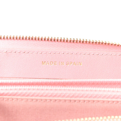 Chanel Iridescent Caviar Quilted Medium Zip Around Wallet Pink 7 of 9