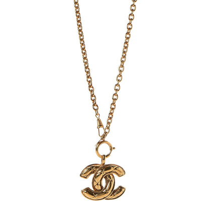 Chanel Quilted CC Long Chain Necklace Gold 1 of 5