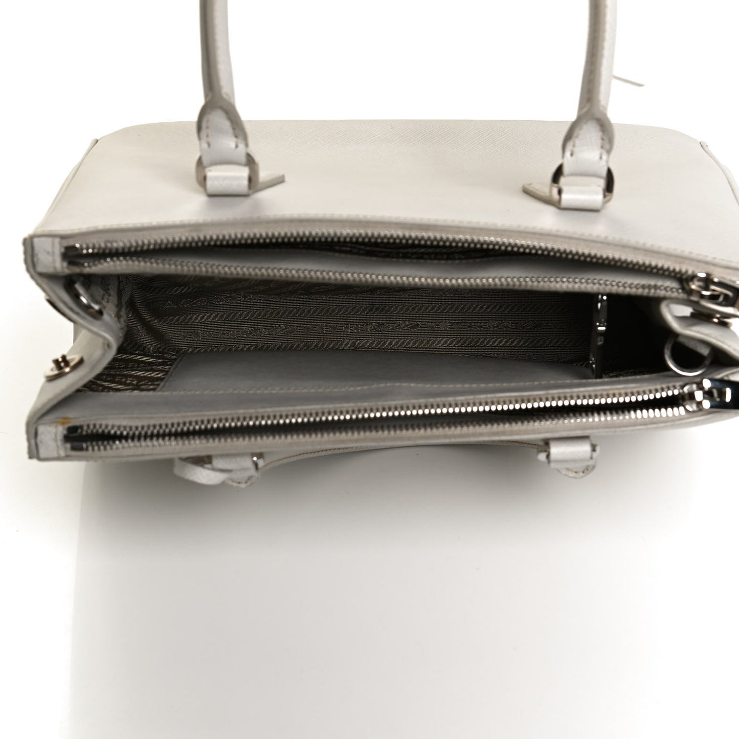 Saffiano Medium Galleria Double Zip Tote Pomice