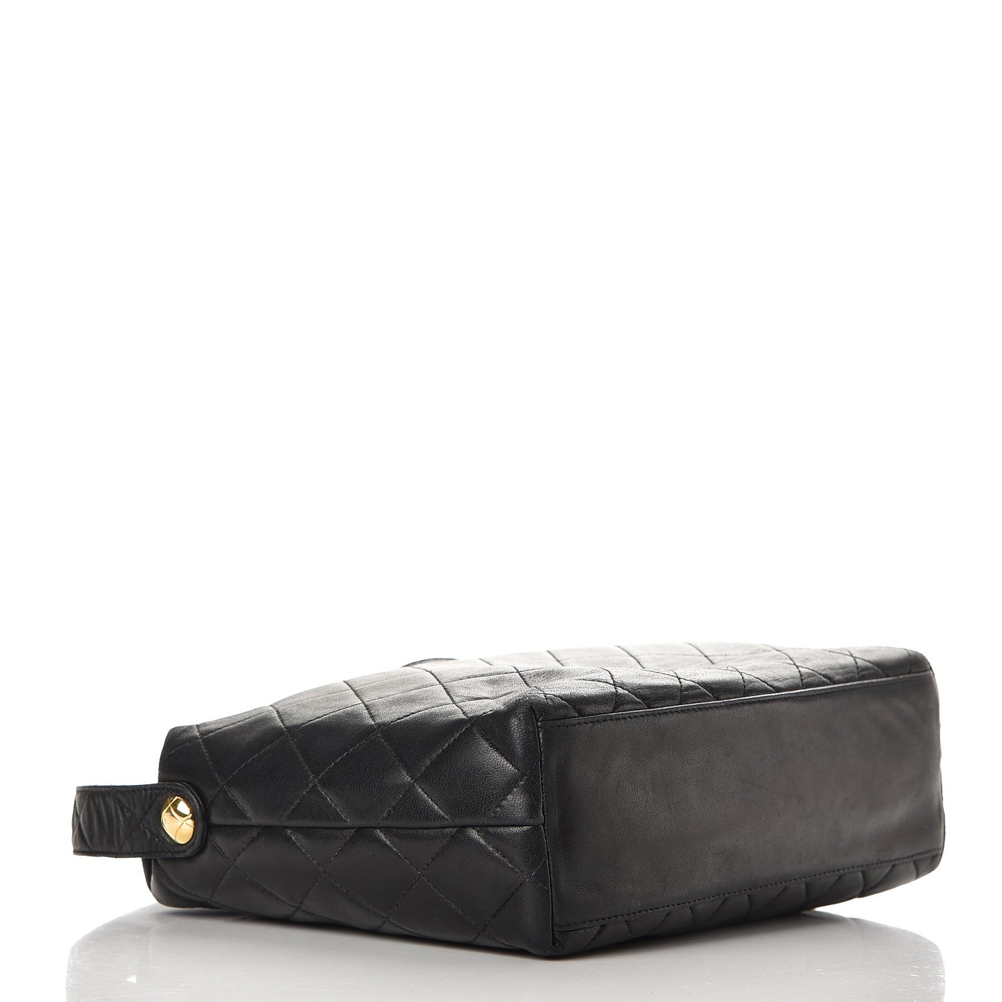 Lambskin Quilted Shoulder Bag Black
