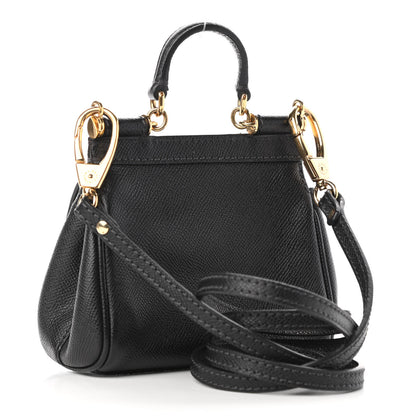 Dolce & Gabbana Dauphine Mini Miss Sicily Satchel Black 3 of 9