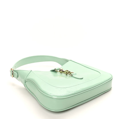 Gucci Patent Calfskin Small Jackie Shoulder Bag Light Green 4 of 10