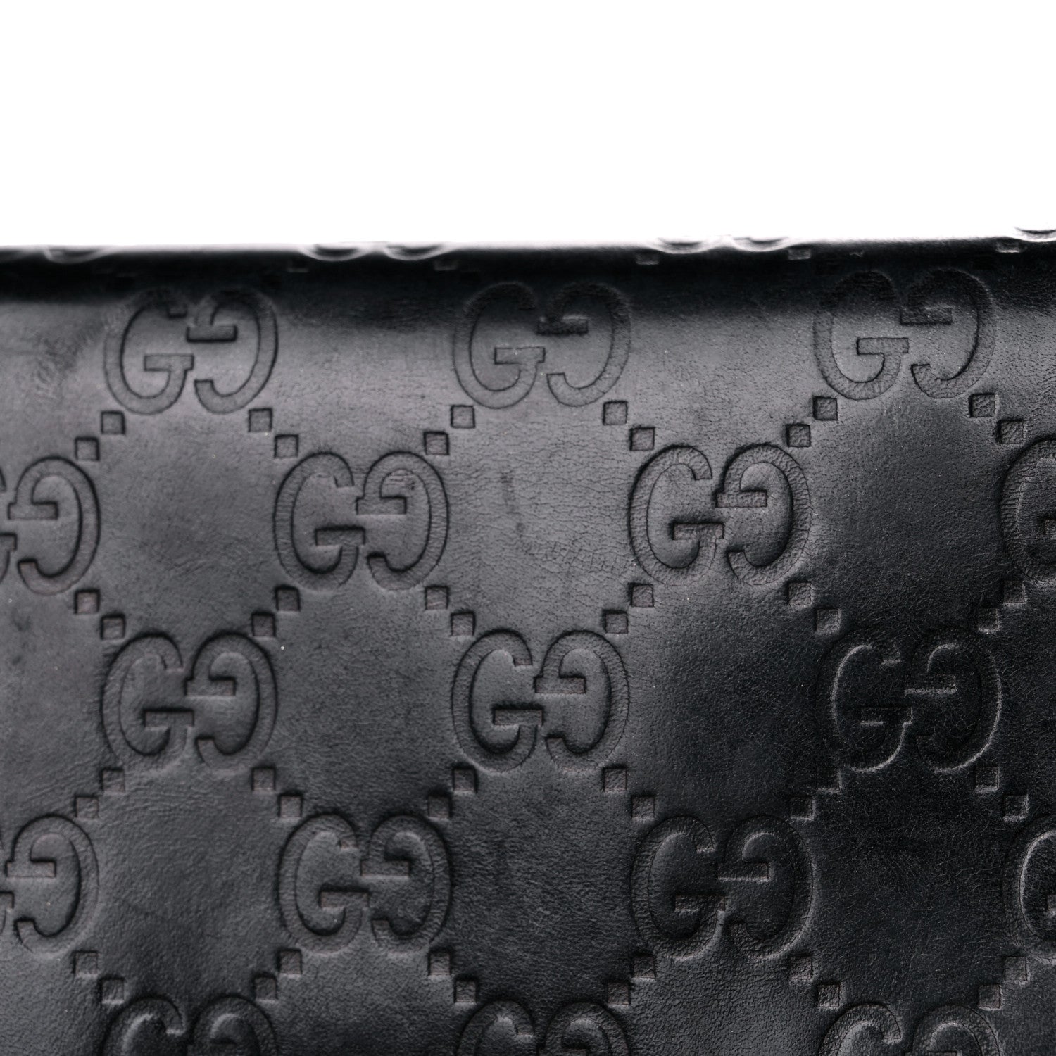 Gucci Guccissima Large Twins Zip Around Wallet Black 19 of 19