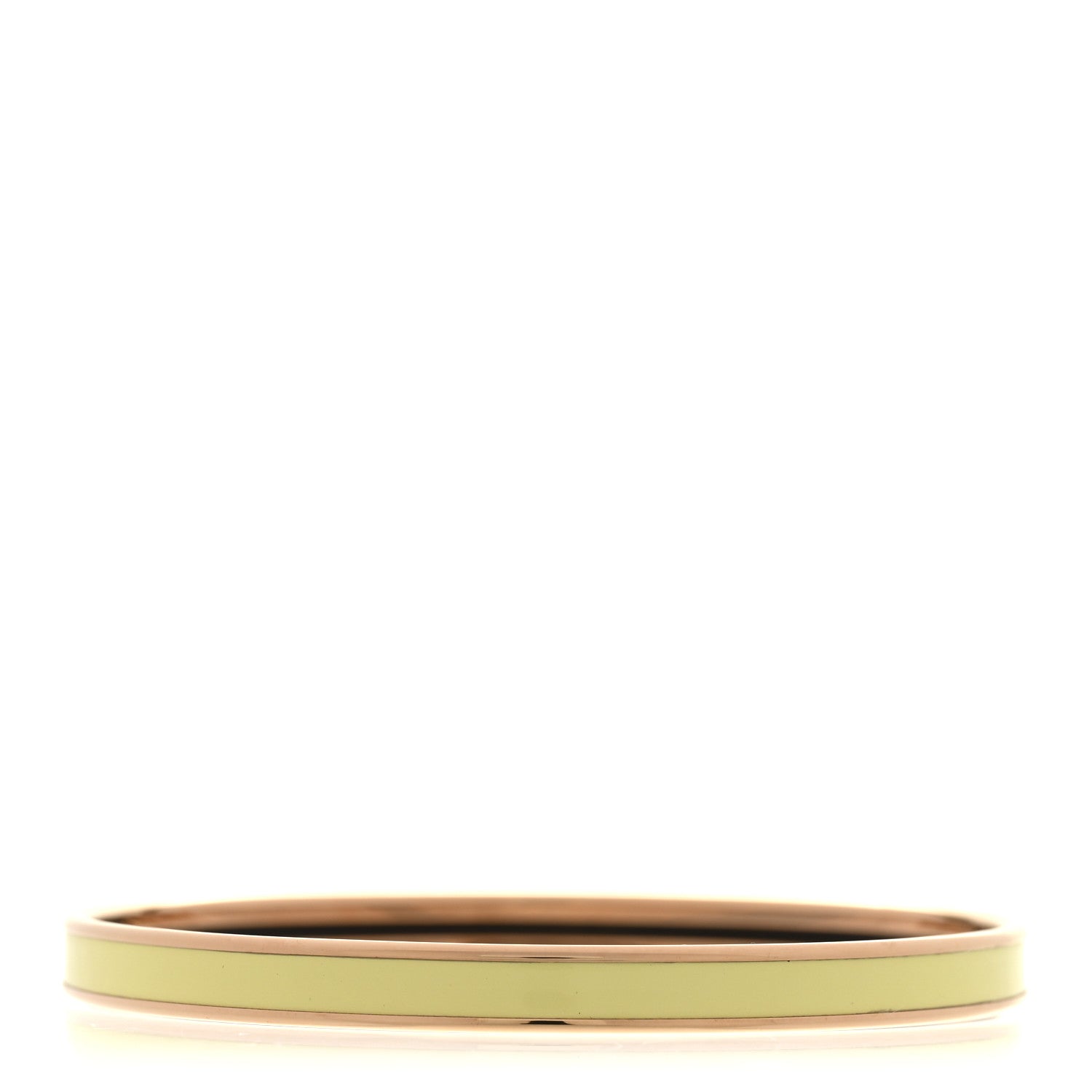 Hermes Enamel Printed Extra Narrow Fusion Bracelet Rose Candeur Poussin 3 of 6