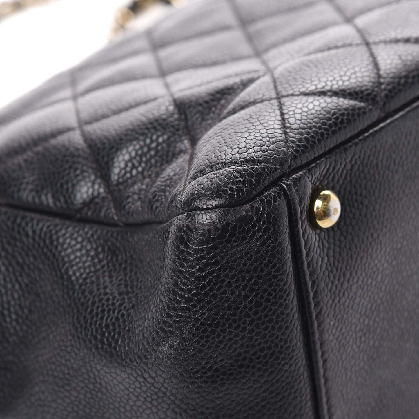 Caviar Quilted Petit Timeless Tote PTT Black