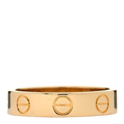 Cartier 18K Yellow Gold 3.5mm LOVE Wedding Band Ring 46 3.75 1 of 4