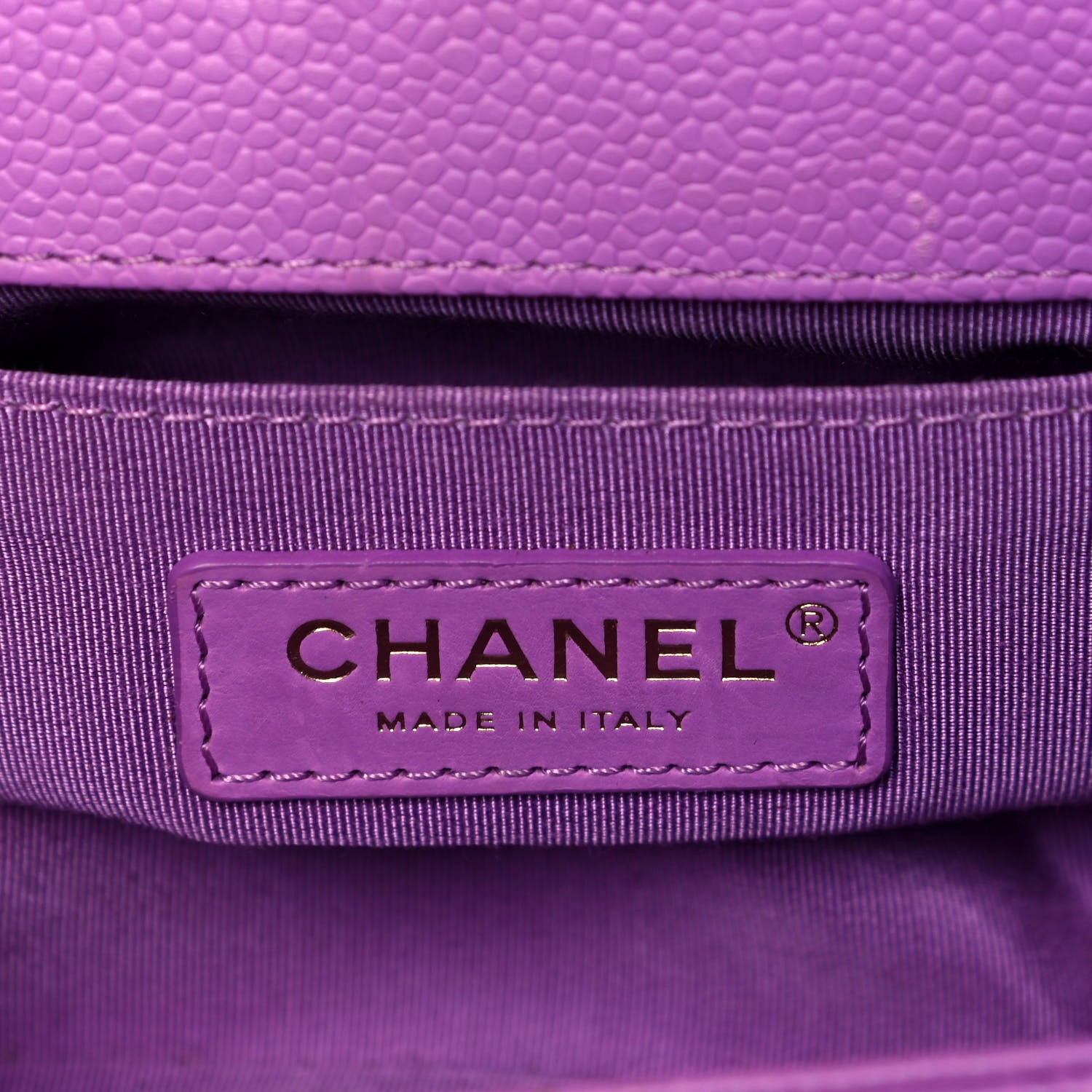 Chanel Caviar Quilted Small Boy Flap Violet 6 of 10