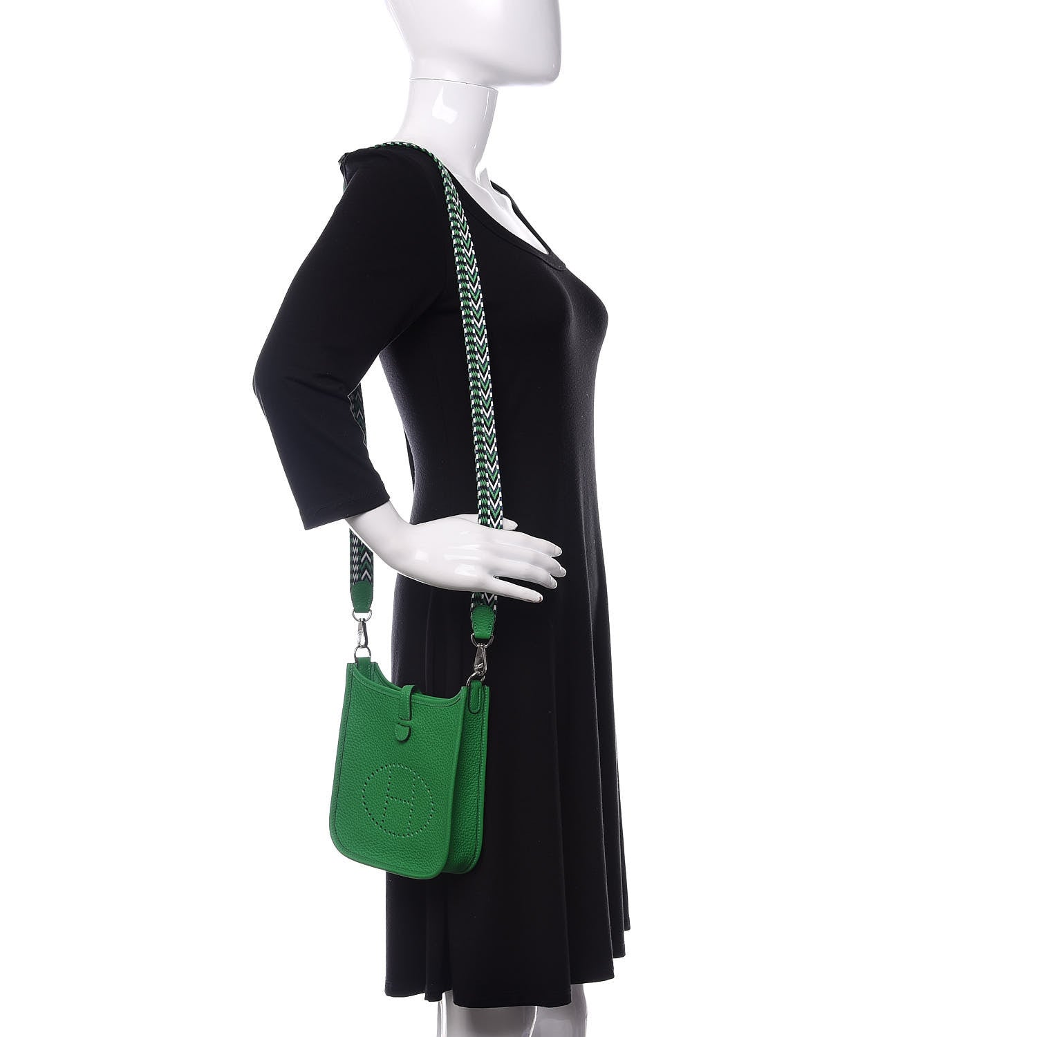 Hermes Taurillon Clemence Amazone Evelyne TPM Bambou 2 of 11