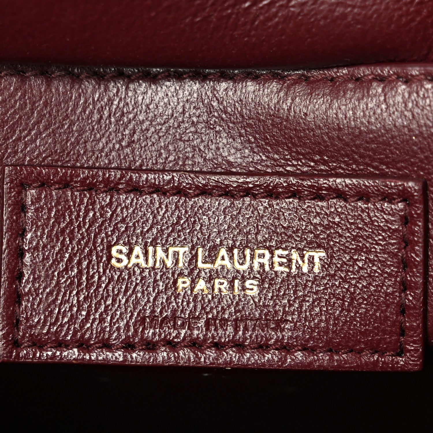 Saint Laurent Grain de Poudre Medium Classic Monogram Cassandra Top Handle Crema Soft Rouge Legion 6 of 11