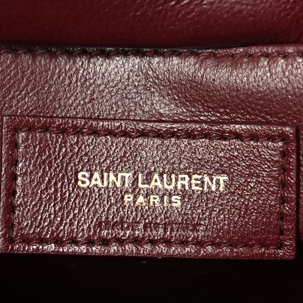 Saint Laurent Grain de Poudre Medium Classic Monogram Cassandra Top ...