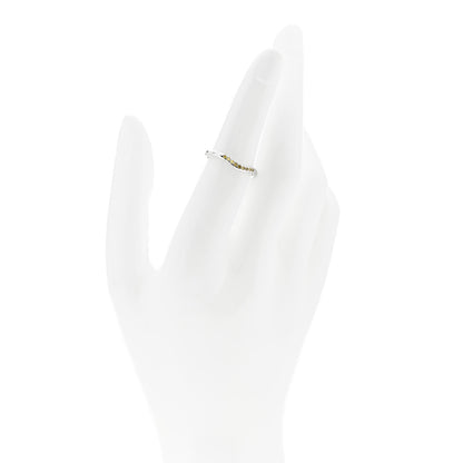 Tiffany Platinum Yellow Diamond Elsa Peretti Wedding Band Ring 51 5.75 2 of 6
