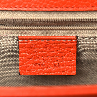 Gucci Dollar Calfskin Interlocking G Shoulder Bag Sun Orange 6 of 10