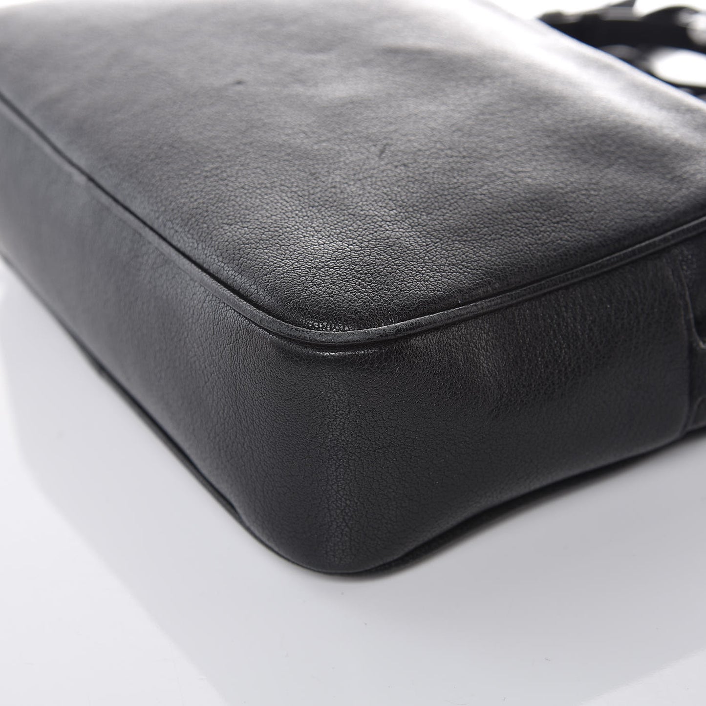 Lambskin Monogram Small Lou Camera Bag Black