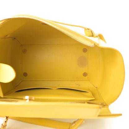 Celine Elephant Calfskin Mini Belt Bag Sun Yellow 5 of 21