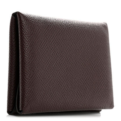 Hermes Epsom Calvi Duo Card Case Rouge Sellier 3 of 9