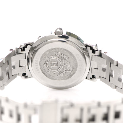 Hermes Stainless Steel 24mm Clipper Quartz Watch White 4 of 4