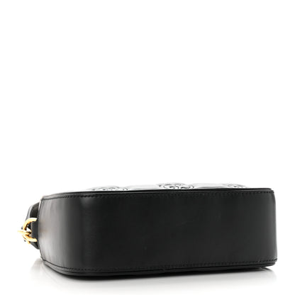 Gucci Calfskin GG Matelasse Shoulder Bag Black Natural 4 of 17
