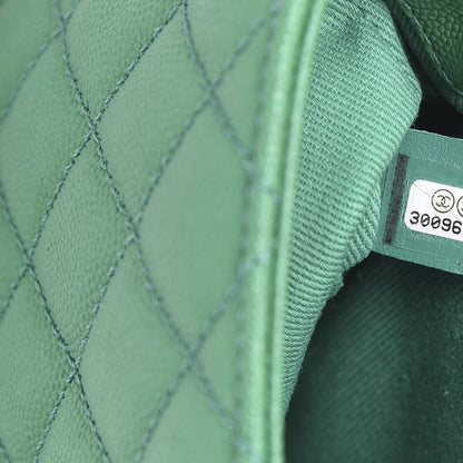 Chanel Caviar Quilted Mini Coco Handle Flap Green 7 of 11